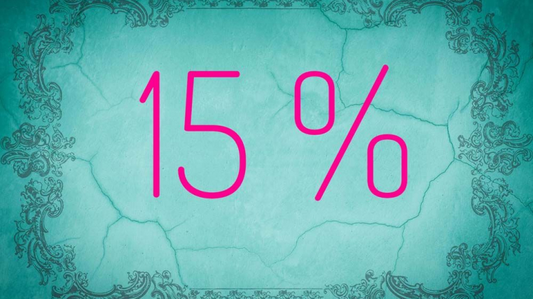 Zahl des Monats August: 15 Prozent