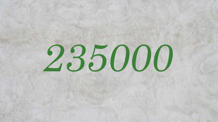 Zahl des Monats Dezember: 235.000