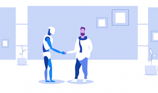 Roboter beim Immobilienverkauf