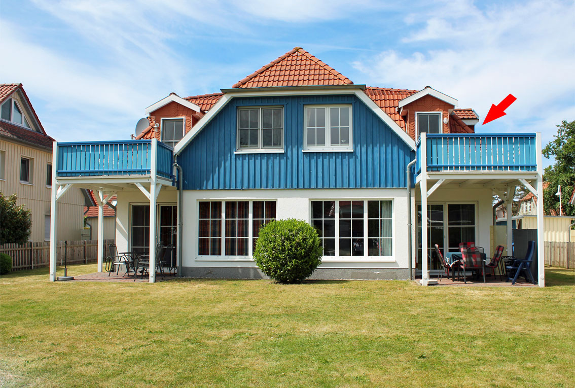 Kleine Gemeinschaft auf großem Grundstück – ETW im Ostseebad Prerow